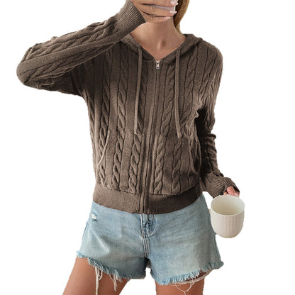 Women's Beautiful Versatile Casual Woolen Long-sleeved Sweaters