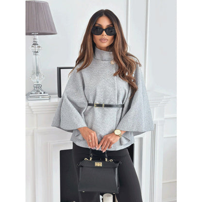 Women's Winter Fashion Solid Color Waist Tight Coats