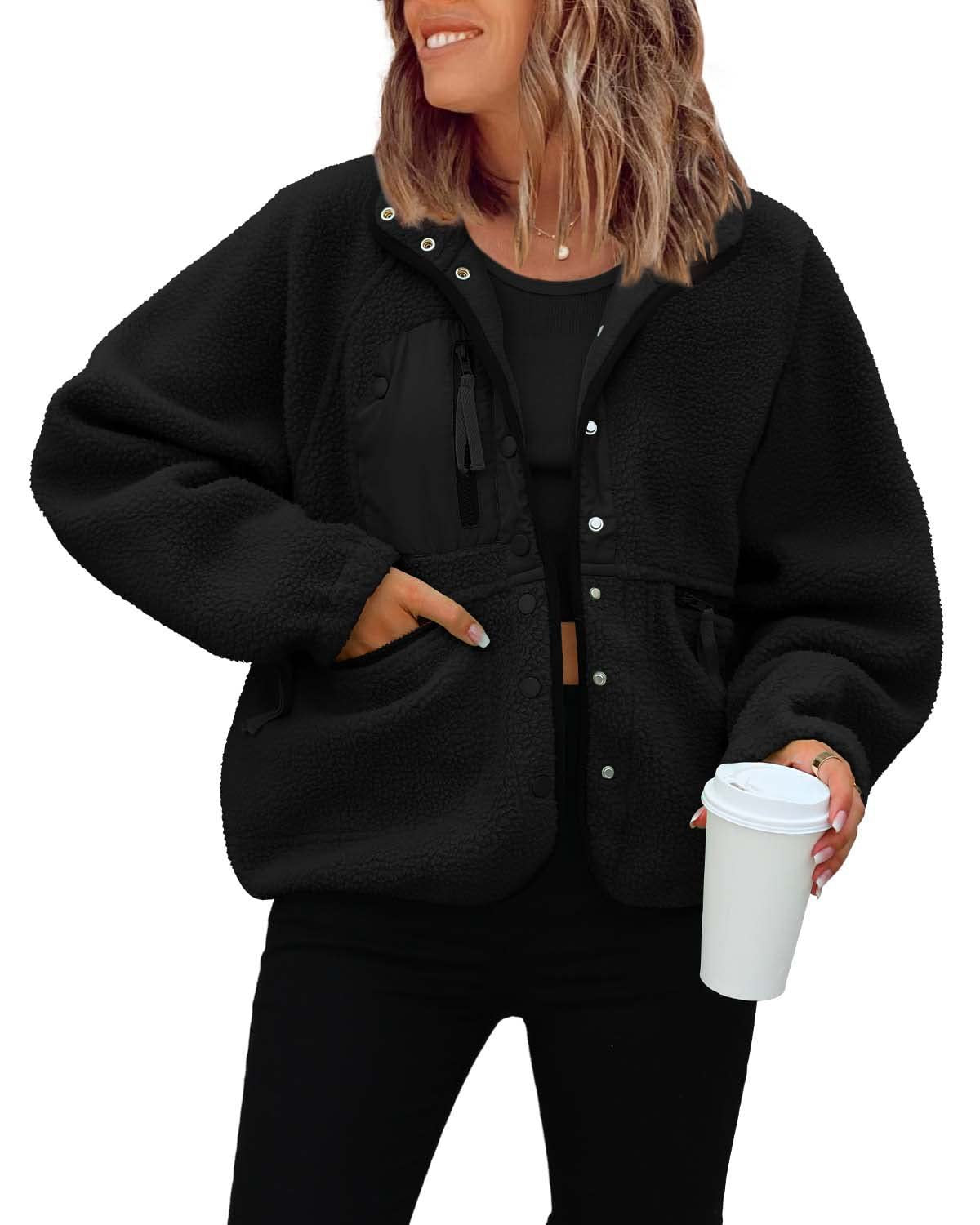 Women's Pretty Polar Fleece Sports Leisure Jackets