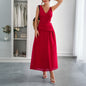 Women's Elegant Style Deep V Midriff Outfit Clothing