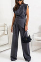Women's Summer Fashion Solid Color Irregular Suits