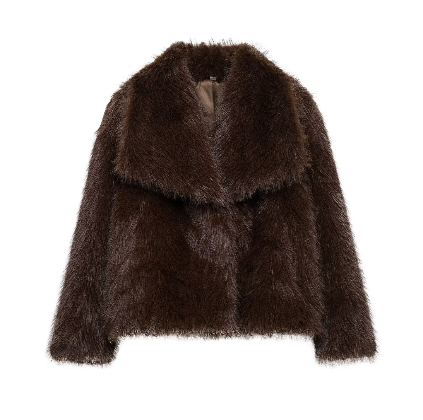 Women's Innovative French Artificial Fur Effect Coats