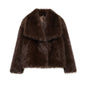 Women's Innovative French Artificial Fur Effect Coats