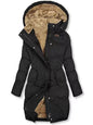 Women's With Cashmere Fur Collar Pockets Coats