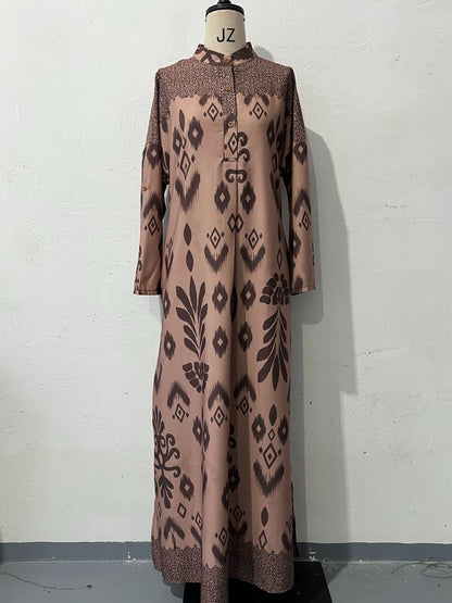 Women's Autumn Print Long Sleeve Fashion Temperament Dresses