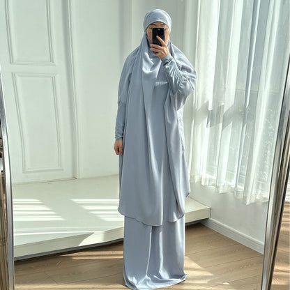 Attractive Large Swing Solid Color Two-piece Suits