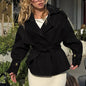 Women's Atmosphere Loose Slimming Temperament Long Sleeve Coats