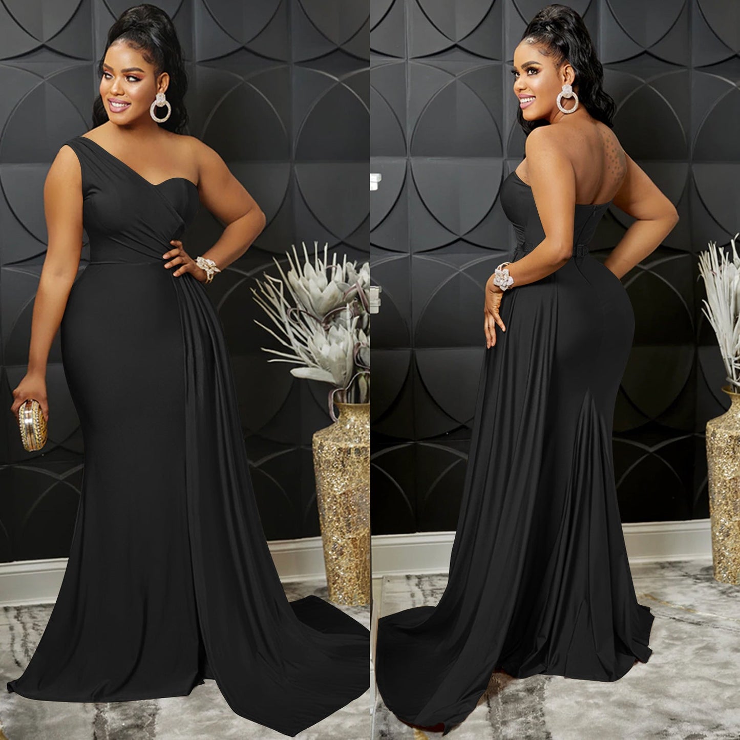 Women's Solid Color Party Tight Sleeve Dress Dresses