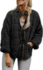 Women's Solid Color Stand Collar Loose Long Coats