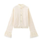 Women's Trendy Cuff Fur Stitching Commuter Sweaters