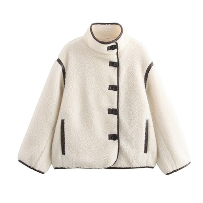 Women's Winter Fashion Casual Loose Lamb Wool Coats