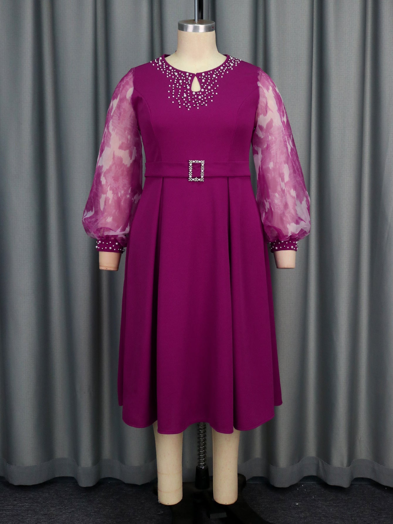 Autumn Lantern Long Sleeve Elegant Dress Dresses