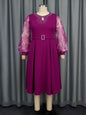 Autumn Lantern Long Sleeve Elegant Dress Dresses