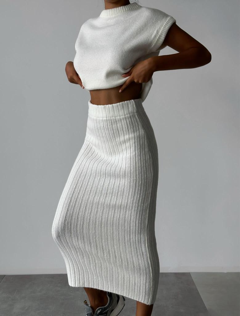 Women's Sleeveless Pullover Slim Fit Long Dress Sweaters