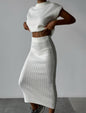 Women's Sleeveless Pullover Slim Fit Long Dress Sweaters