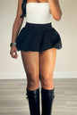 Women's Fashion Elastic Waist Multicolor Pleated Skirts