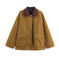 Women's Beautiful Retro Lapels Aircraft Buckle Jackets