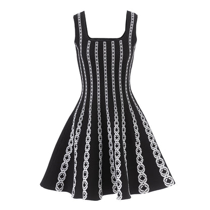 Design High Waist Big Swing Jacquard Inner Wear Fashionable Skirts