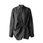 Women's Fashion Temperament Leisure Style Pleated Design Tops