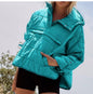 Women's Fashion Pure Color Cotton Loose Long Sleeve Coats
