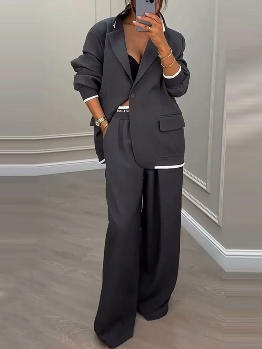 Women's Trendy Temperament Long Sleeve Casual Suits