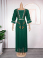 Women's Elegant Pleated Dress Muslim Wear Dresses