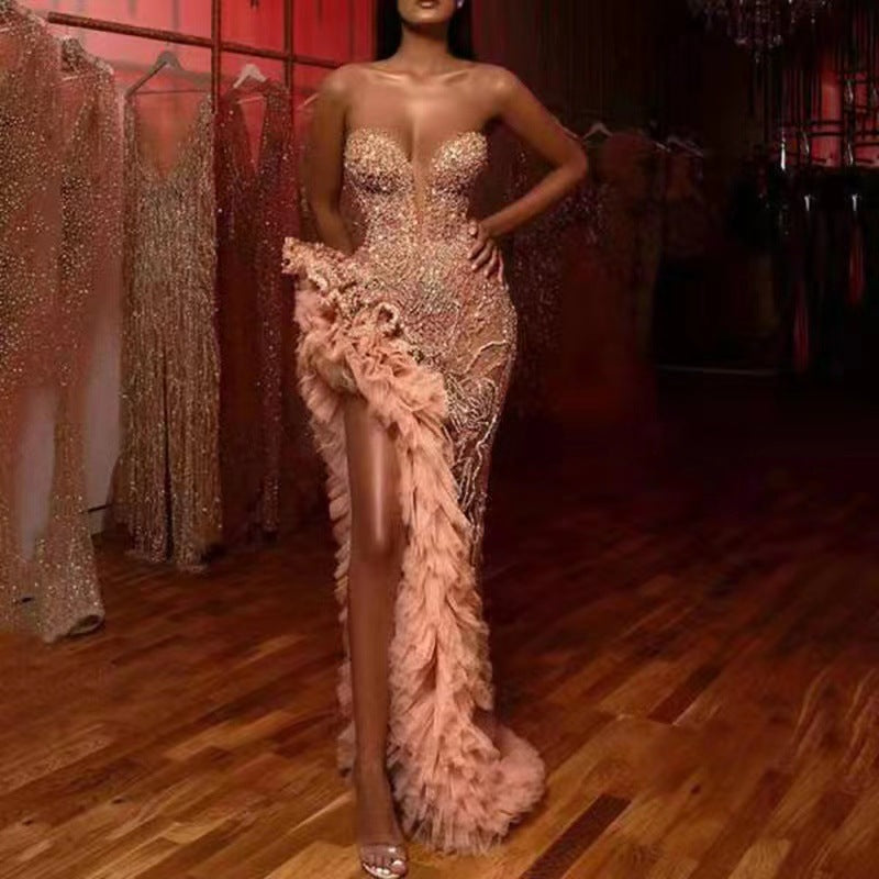 Women's Dress Spring Tassel Tail Sexy Sequined Dresses