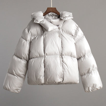 Women's Winter Bread Trendy Personality Street Hood Coats
