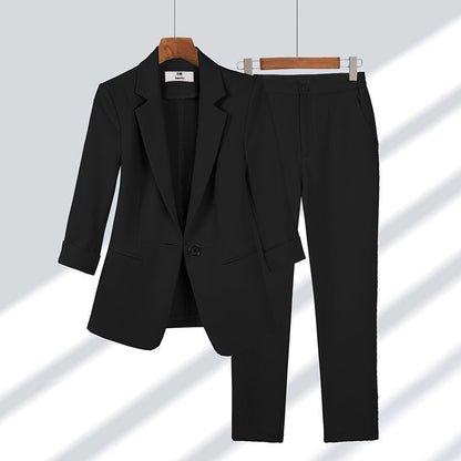 Women's Business Simple Solid Color Large Temperament Suits