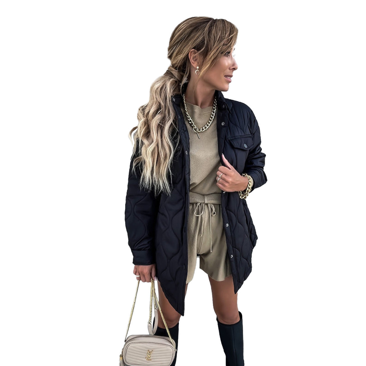 Plaid Casual Trend Lapel Single Breasted Coats