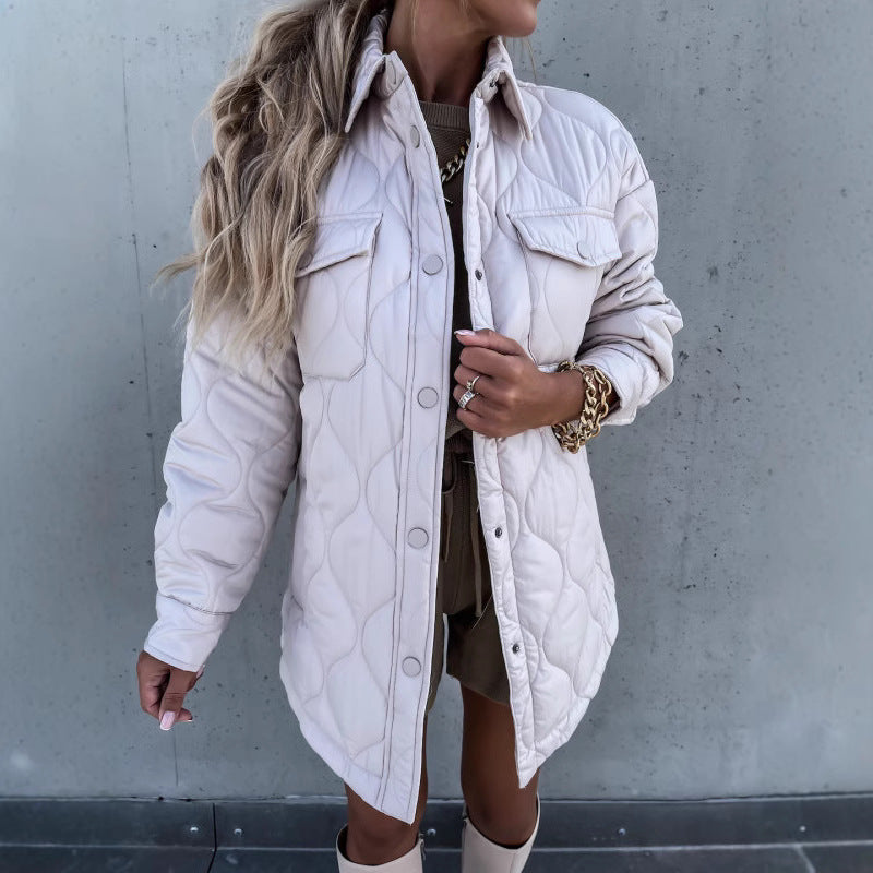 Plaid Casual Trend Lapel Single Breasted Coats
