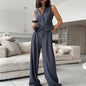 Women's Spring Sleeveless Waistcoat Draping Casual Suits
