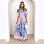 Women's Ruffle High Waist Three-dimensional Mid-length Dress Dresses