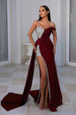 Women's Clothes Sexy Bronzing Large Swing Prom Dresses