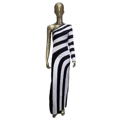 Leg Bandage One-piece Dress Banquet Party Dresses