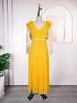 Women's African Three-dimensional Flower Sleeveless High Waist Dresses