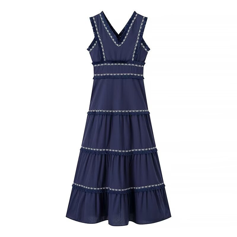 Summer Tassel Decoration Waist Trimming Fashion Dresses