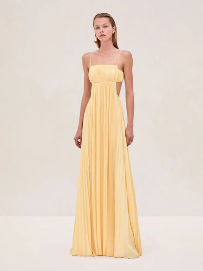 Summer Suspender Dress Sexy Temperament Pleated Dresses