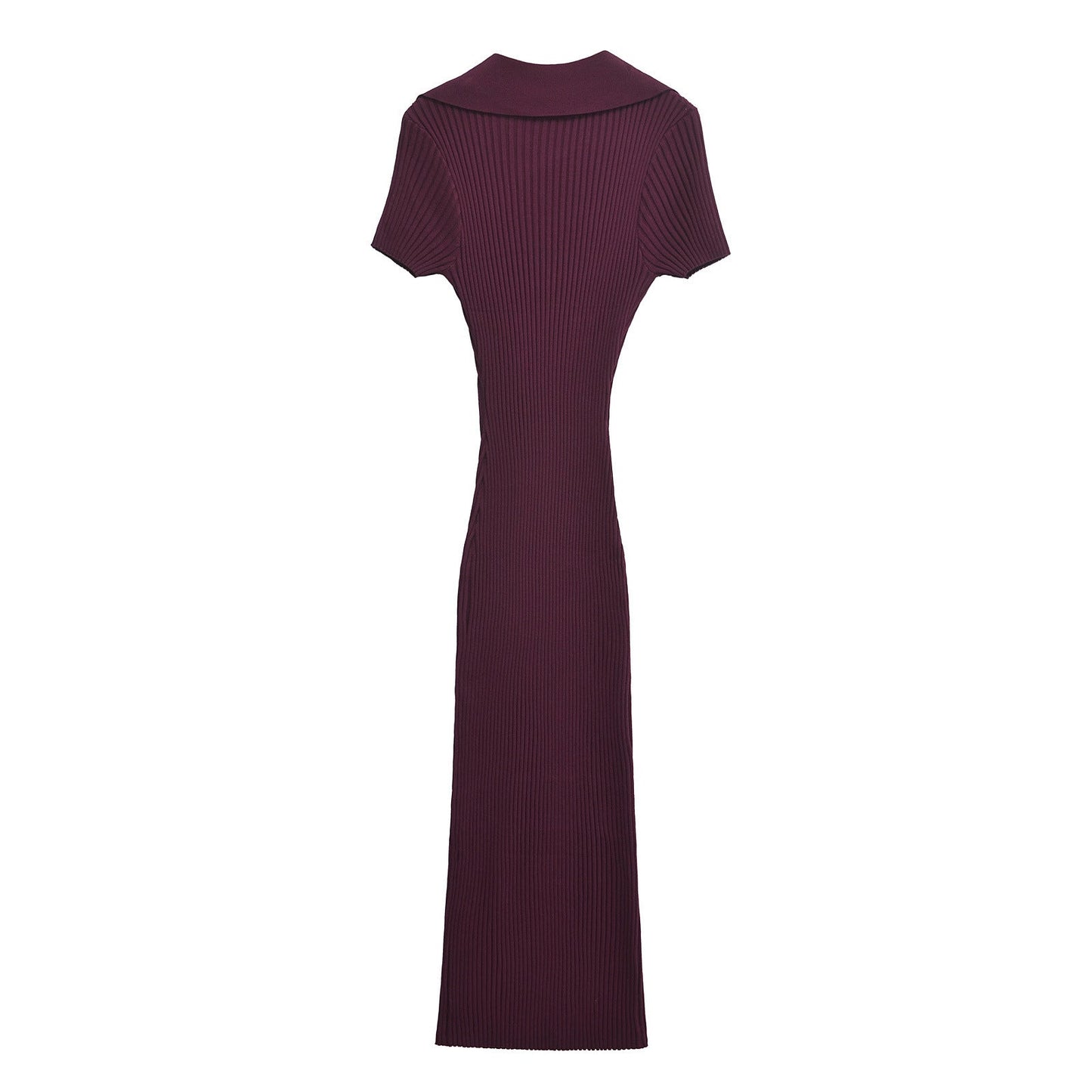 Women's Homemade Classic Rib Knitted Long Dress Dresses