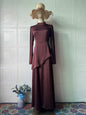 Women's Color Waist Tight Slimming Exotic Long Dresses