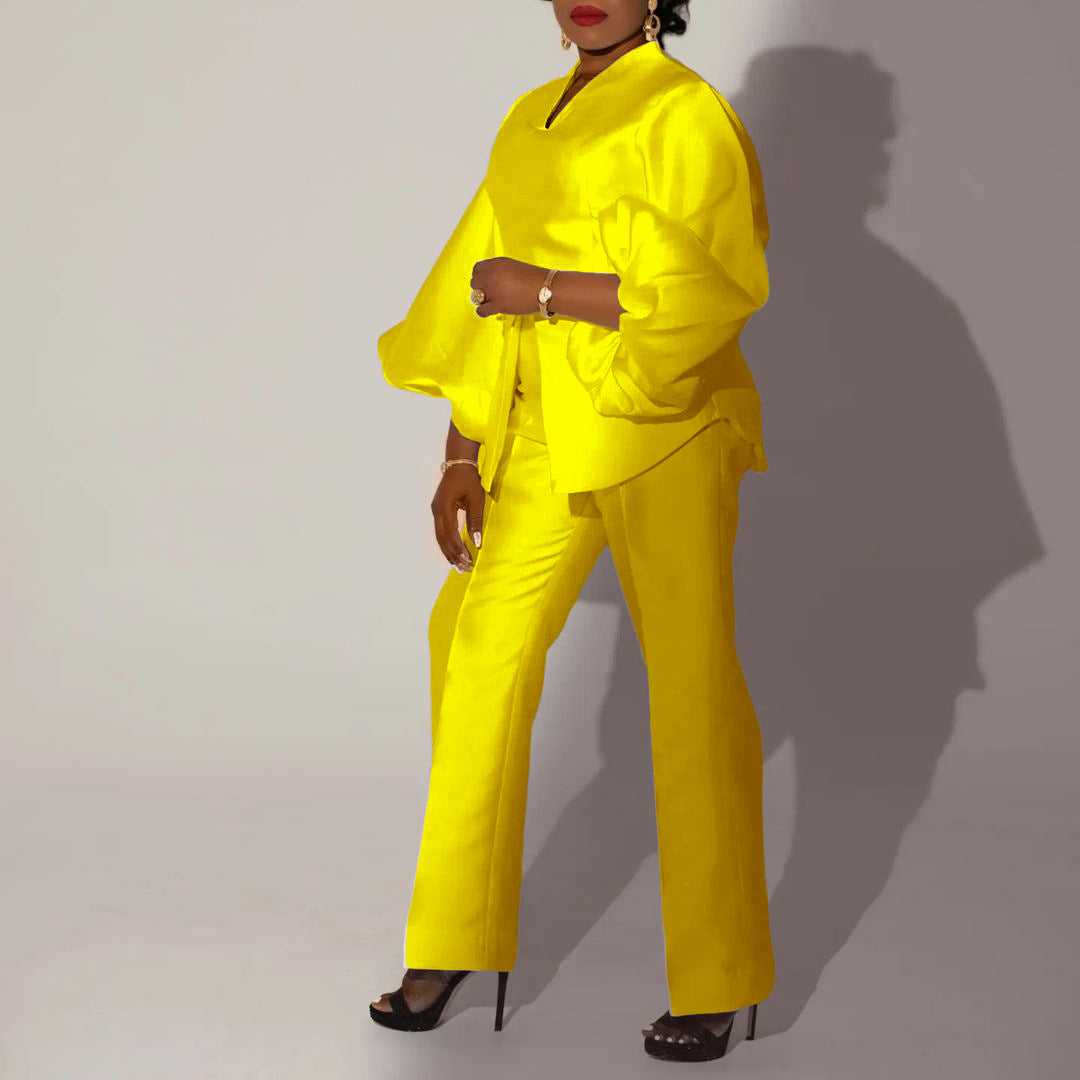Fashion Temperament Ol Elegant Solid Color Suits