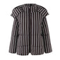 Fashion City Autumn Casual Striped Hoodie Coats