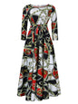 Women's Spring Fashion Elegant Graceful Printed Lace Skirts