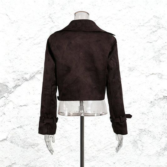 Women's Fashionable Trendy Retro Personality Pure Color Coats