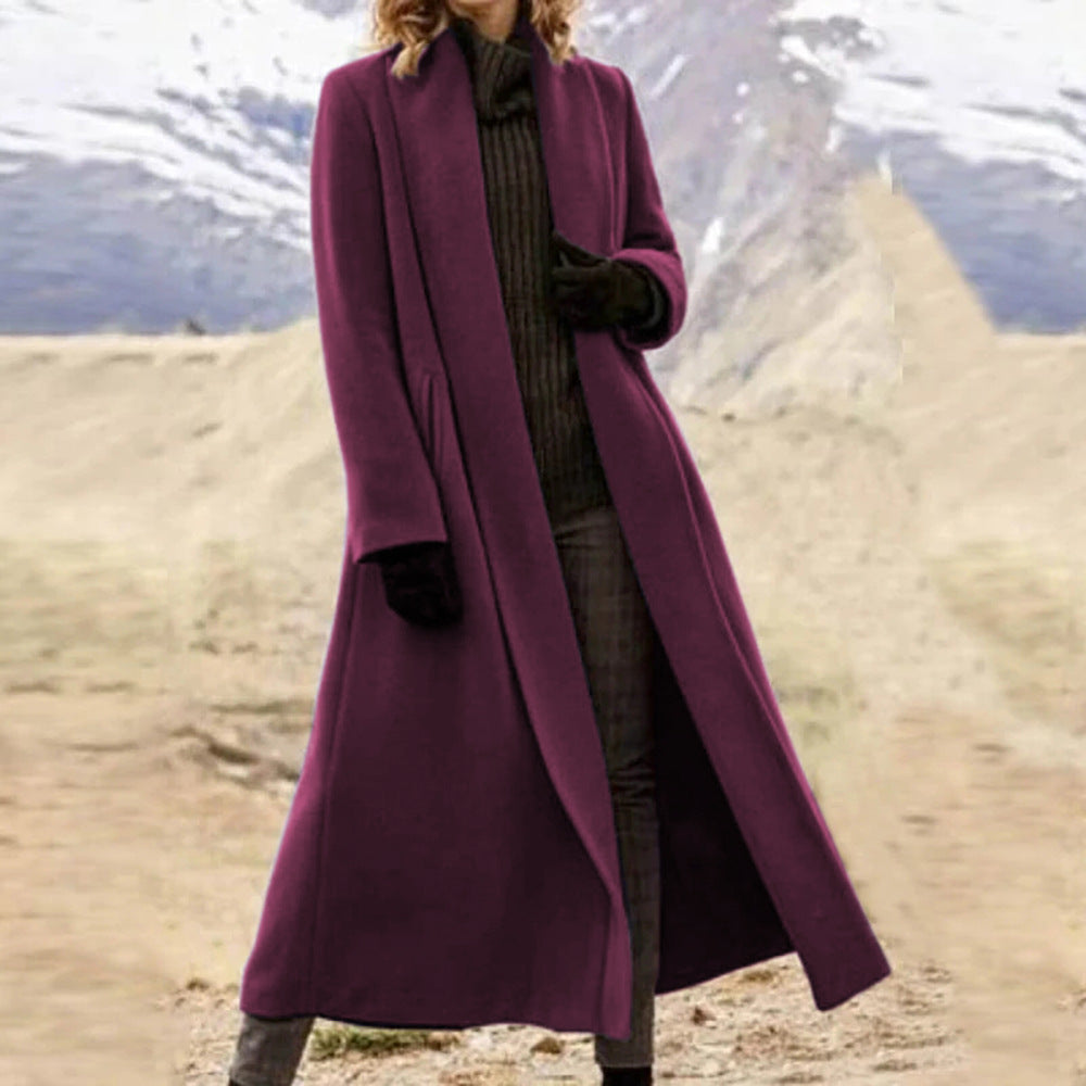 Women's Glamorous Unique Casual Woolen Trench Coats