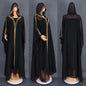 Women's Rhinestone Hooded Large Swing Dress Arab Dresses
