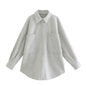 Gothic Autumn Woolen Shirt Dark Green Coats