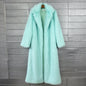 Women's Imitation Plush Furry Fur Extended Collar Coats
