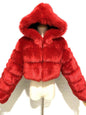 Creative Glamorous Imitation Fur Overcoat Fashion Coats