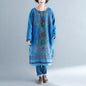 Style Art Mid-length Purple Gradient Dress Sweaters